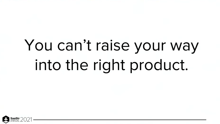 Slide 18: You can’t raise your way into the right product.