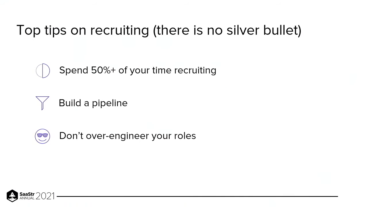 Slide 25: Top tips on recruiting (there is no silver bullet)